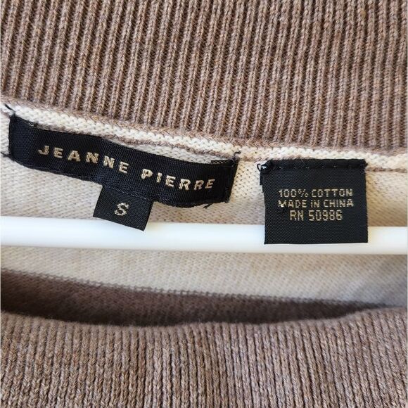 Jeanne Pierre 100% cotton sweater with front pockets - Picture 2 of 4
